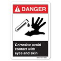 Signmission ANSI Danger, 7" Height, 10" Width, Rigid Plastic, OS-DS-P-710-L-19822 OS-DS-P-710-L-19822